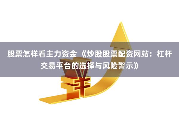 股票怎样看主力资金 《炒股股票配资网站：杠杆交易平台的选择与风险警示》